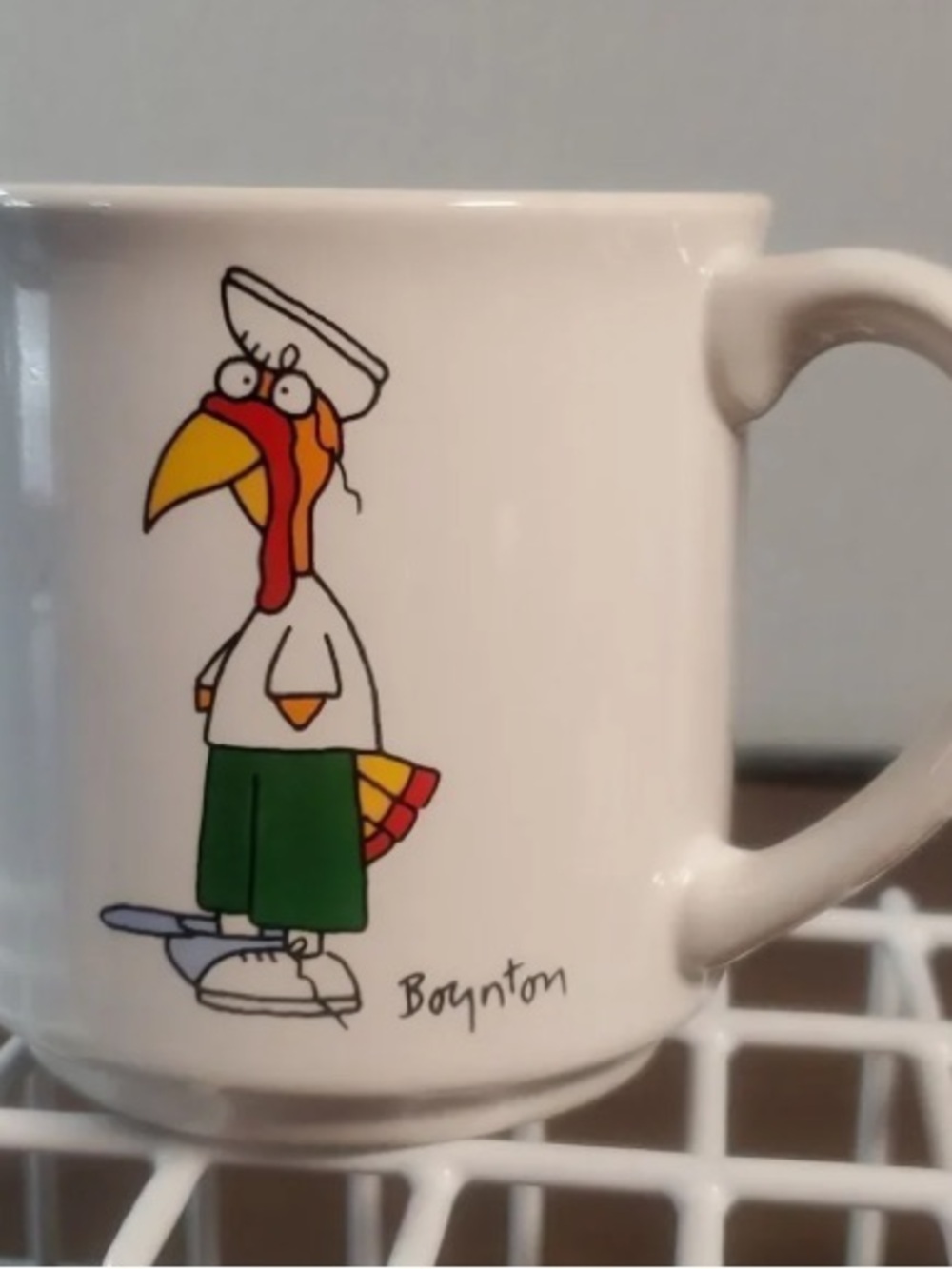 Vintage Boynton Chicken I've Got Everything Under‎ Control Upside Down Mug Cup